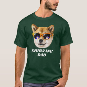 Camiseta Dia de os pais legal de Óculos de Visto Shiba Inu