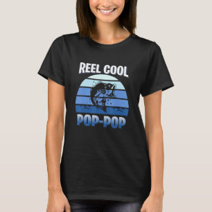 Camiseta Dia de os pais Legal do Pai Pop de Pop de Pesca