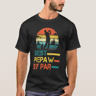 Camiseta Dia de os pais Melhor De Par De Golfe Para Avô Pai