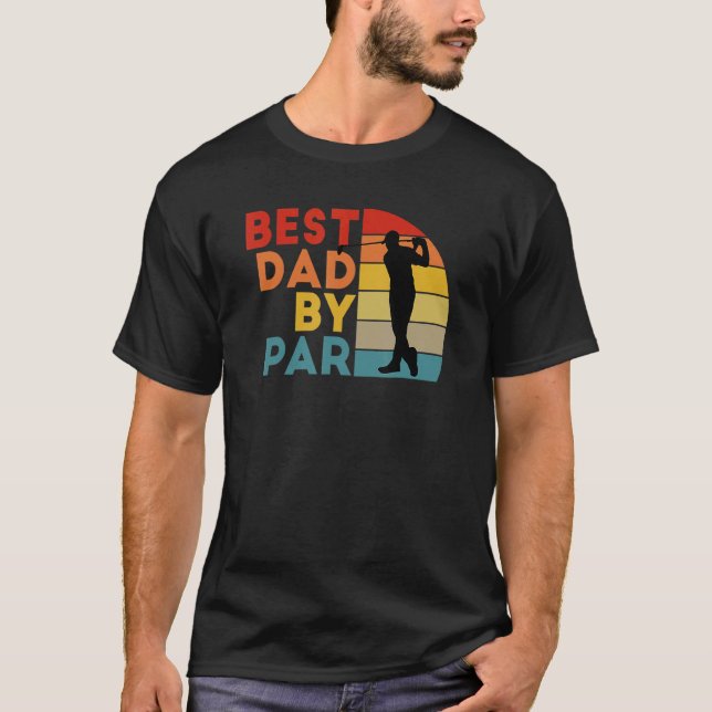 Camiseta Dia de os pais Melhor Pai Por Golfe Pai (Frente)