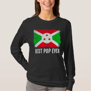 Camiseta Dia de os pais Melhor Sinalizador Burundi do Burun