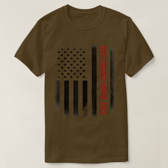 Camiseta Dia de os pais Mens Dott Tee Melhor Tarado (Frente do Design)
