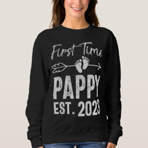 Camiseta Dia de os pais Mens Pela Primeira Vez Promovido A