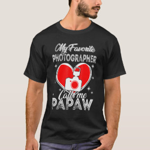 Camiseta Dia de os pais Meu Fotógrafo Favorito Me Chama Pap