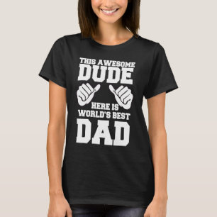 Camiseta Dia de os pais Mundos Melhor Legal Papa 1