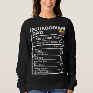 Camiseta Dia de os pais N de Fatos de Nutrição Pai equatori