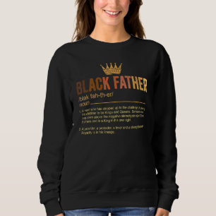 Camiseta Dia de os pais Negro Pai Novo Definição Africano