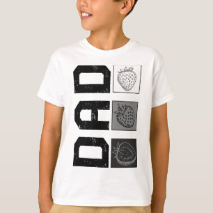 Camiseta Dia de os pais Novo papai Pai Fruta Ve