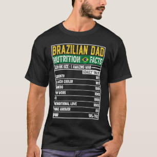 Camiseta Dia de os pais Nutricional Herói do Pai Brasileiro