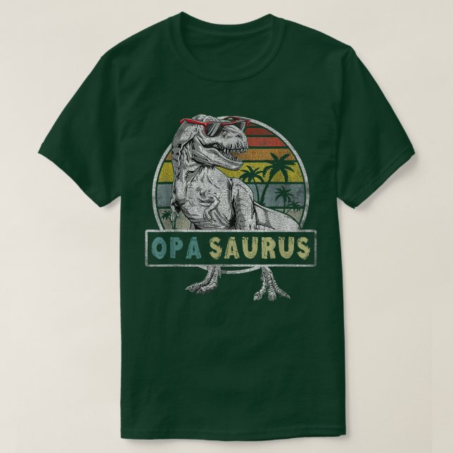 Camiseta Dia de os pais Opasaurus Presente T Re Opa Surus P (Frente do Design)
