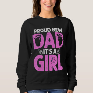 Camiseta Dia de os pais Orgulhoso Novo papai É Uma Garota C