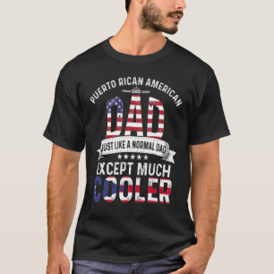 Camiseta Dia de os pais Pai americano porto-riquenho Cuba