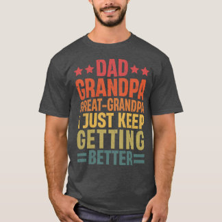 Camiseta Dia de os pais pai Avô-Excelente Vovô