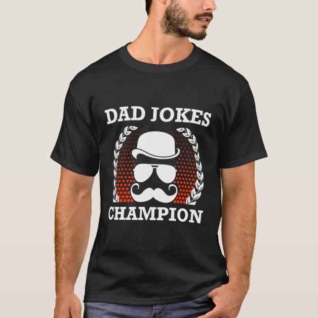 Camiseta Dia de os pais pai Campeão Piada Avô Parentes Gran (Frente)