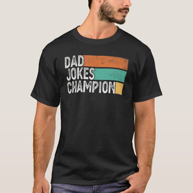 Camiseta Dia de os pais pai Piadas Campeão da Esposa (Frente)
