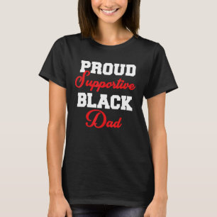 Camiseta Dia de os pais Pai Preto de Suporte Ortoso