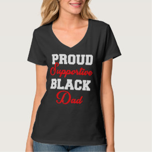 Camiseta Dia de os pais Pai Preto de Suporte Ortoso