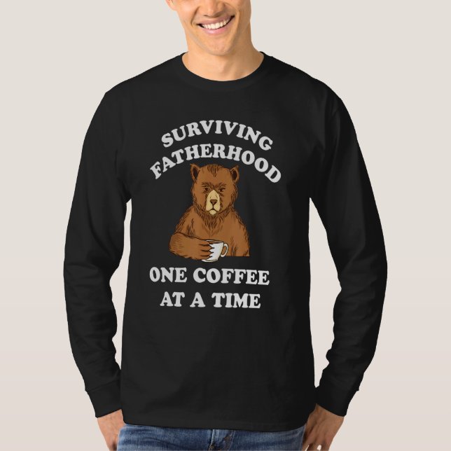 Camiseta Dia de os pais Para Pai De Pai De Café Grumpy (Frente)