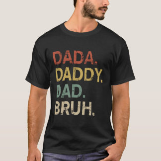 Camiseta Dia de os pais Para Pai Vovô Dada Pai Bruh