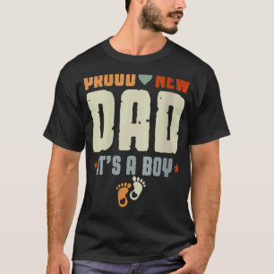 Camiseta Dia de os pais Para Pais Homens Orgulhosos Novo pa