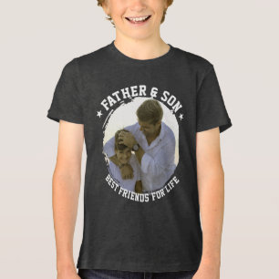 Camiseta Dia de os pais Personalizado de Fotografia do Pai 