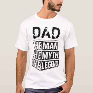 Camiseta Dia de os pais Personalizado O Homem A Lenda T-S
