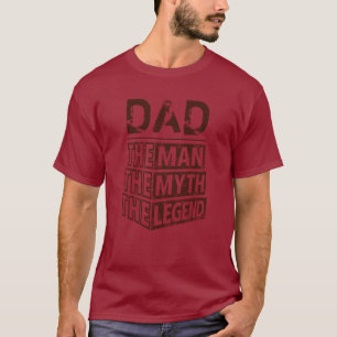 Camiseta Dia de os pais Personalizado O Homem O Mito A Lend