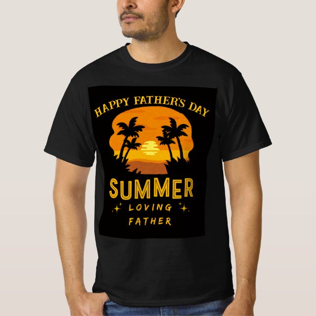 Camiseta dia de os pais personalizado "SUMMER AMOR PAI" (Frente)