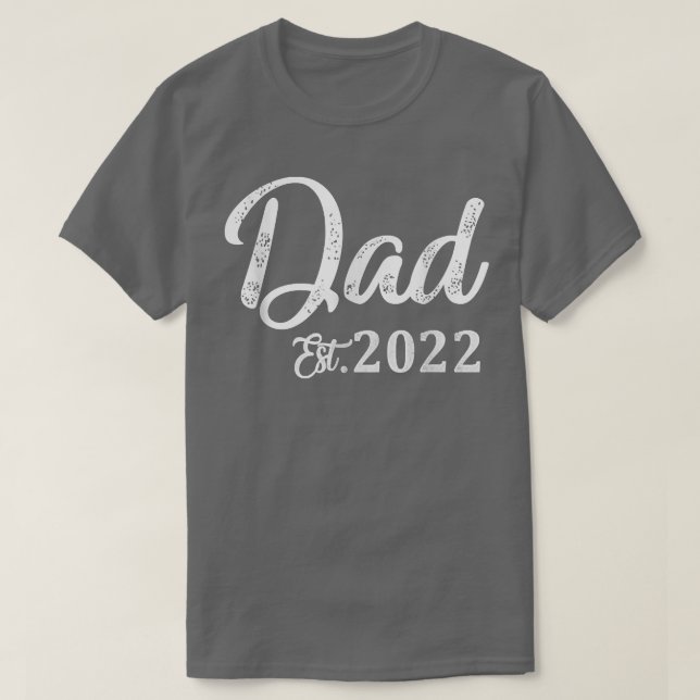 Camiseta Dia de os pais Pocket Est 2022 Promovido Ao Pai (Frente do Design)