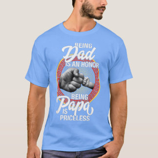 Camiseta Dia de os pais Por Pai Uma Honra Ser Papa É Pricel