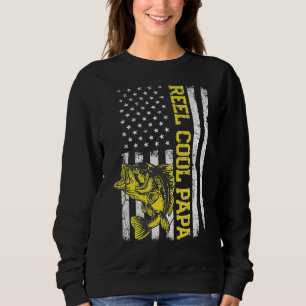 Camiseta Dia de os pais Reel Legal Papa Fish American Fl