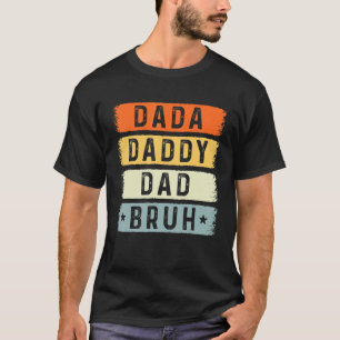 Camiseta Dia de os pais Retroativo Vintage - Pai Dada Pai B