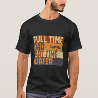 Camiseta Dia de os pais S Pai de Tempo P de Surfer de Tempo