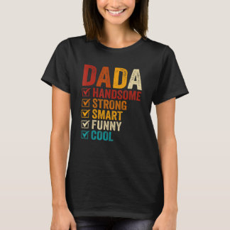 Camiseta Dia de os pais Sensível e Inteligente Dada