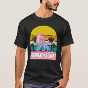 Camiseta DIA DE OS PAIS STEPDADSAURUS Dinossaur T-Rex