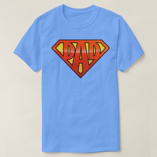 Camiseta Dia de os pais Super PAI 1 (Frente do Design)