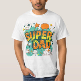 Camiseta Dia de os pais Super Pai Divertido