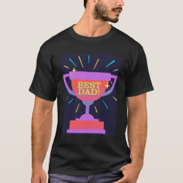Camiseta Dia de os pais troféu de melhor Pai