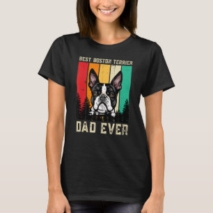 Camiseta Dia de os pais Vintage Best Boston Terrier