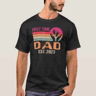 Camiseta Dia de os pais Vintage da Primeira Vez do Pai 2023