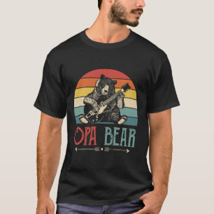 Camiseta Dia de os pais Vintage Do Urso Do Vintage Do Vinat