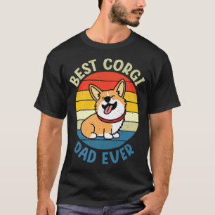 Camiseta Dia de os pais Vintage Presente Melhor Cão de Corg