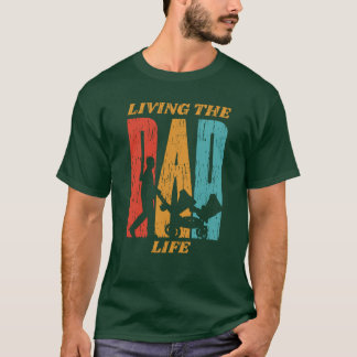 Camiseta Dia de os pais Vivendo O Dia de os pais Da Vida Do