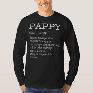 Camiseta Dia de os pais Vovô de Definição de Pappy