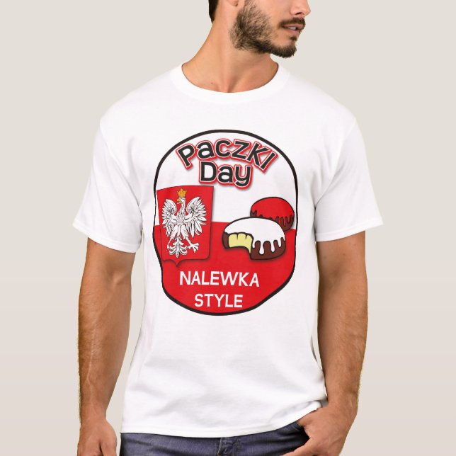 Camiseta Dia de Paczki - estilo de Nalewka (Frente)