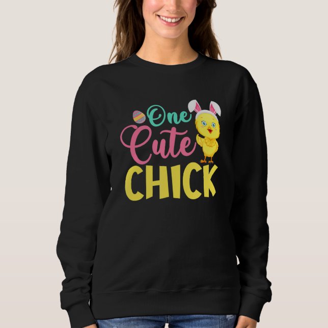 Camiseta Dia de Páscoa de Um Corte de Pintinho (Frente)