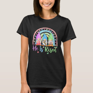 Camiseta Dia De páscoa Para Cristão, Ele Arrisca Gnomos G