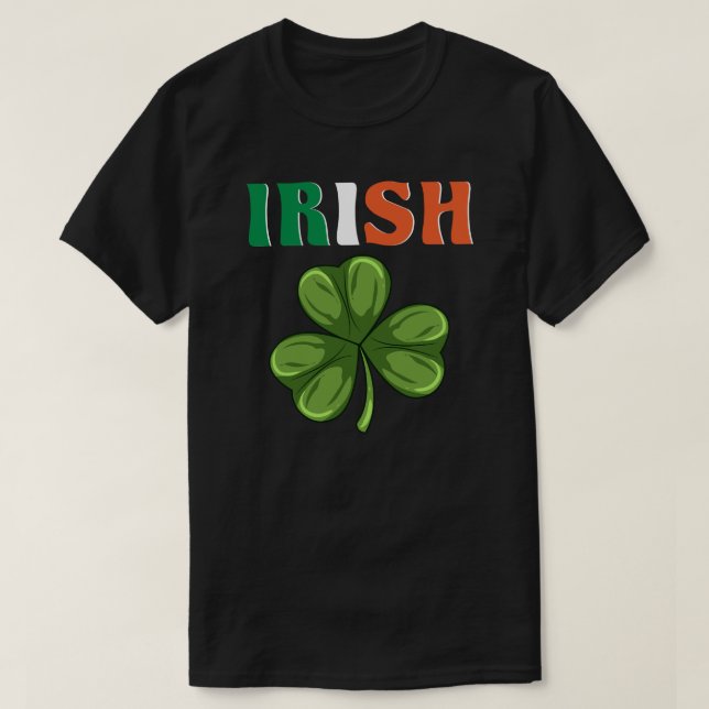 Camiseta Dia de Patrick - Irlandês (Frente do Design)