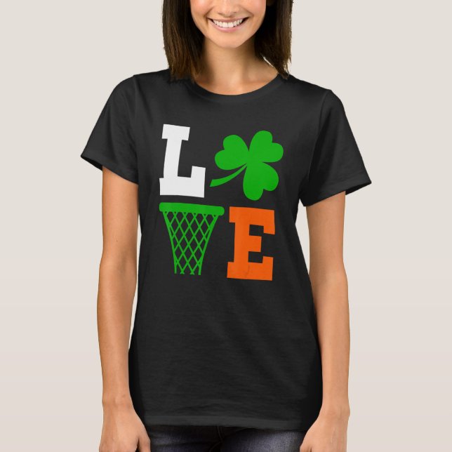 Camiseta Dia de Patrick, Rua de basquete Engraçado e Engraç (Frente)
