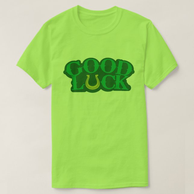 Camiseta Dia de Patrick, Rua de Boa Sorte (Frente do Design)